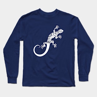 Lizard with tribal Long Sleeve T-Shirt